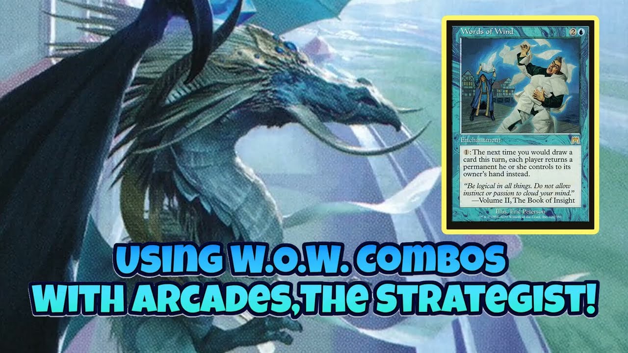The WOW Bounce EDH Combo! | Arcades, the Strategist + Words of Wind + Shield Sphere