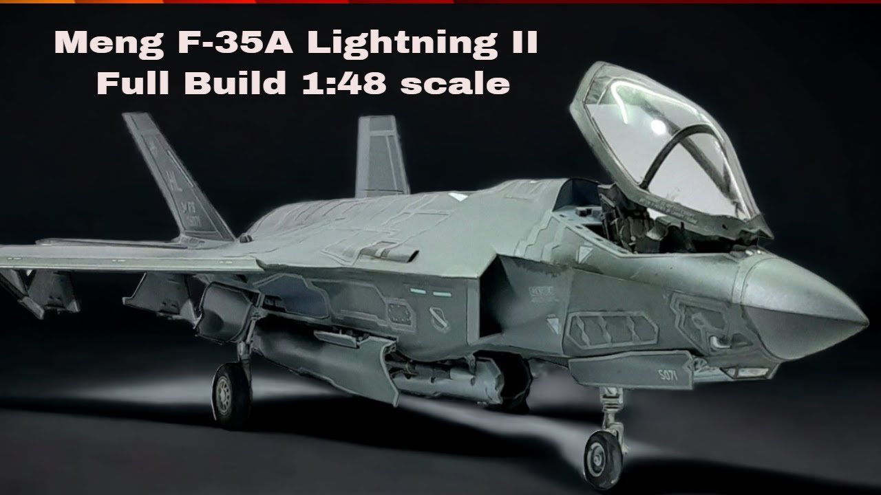 MENG F-35A Lockheed Martin Lightning Fighter 1:48 scale Full Build