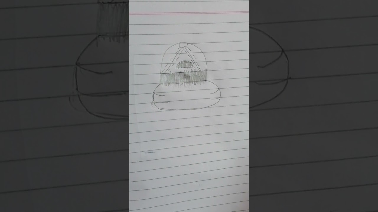 drawing back view of a girl with BTS logo! ❤️❤️