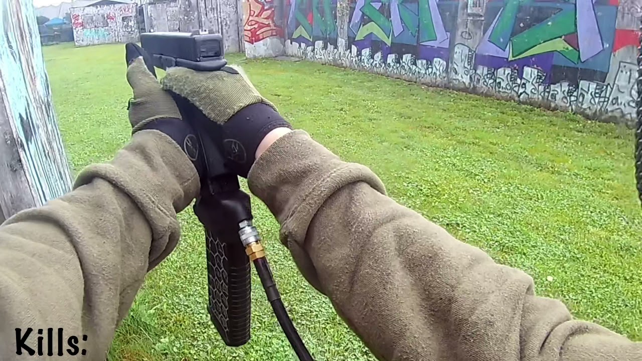 Glock 17 HPA airsoft gameplay.