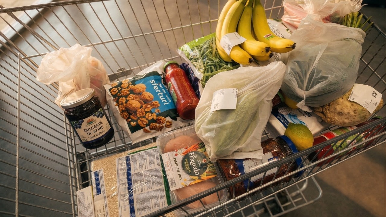 Despre cumpărăturile românilor și alimentele din supermarket