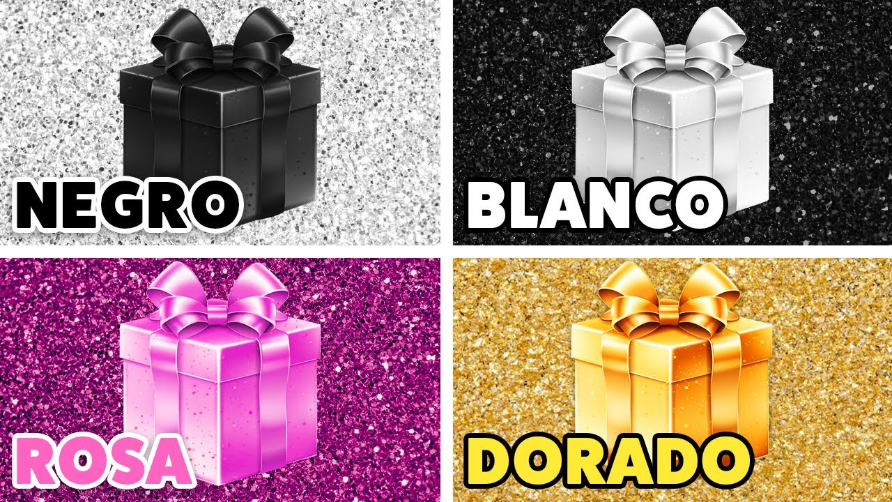 🎁 ELIGE 1 REGALO DE 4 🖤💝🎀👑 CHOOSE YOUR GIFT 🌈 &iexcl;Desaf&iacute;o de 4 Cajas de Regalo!