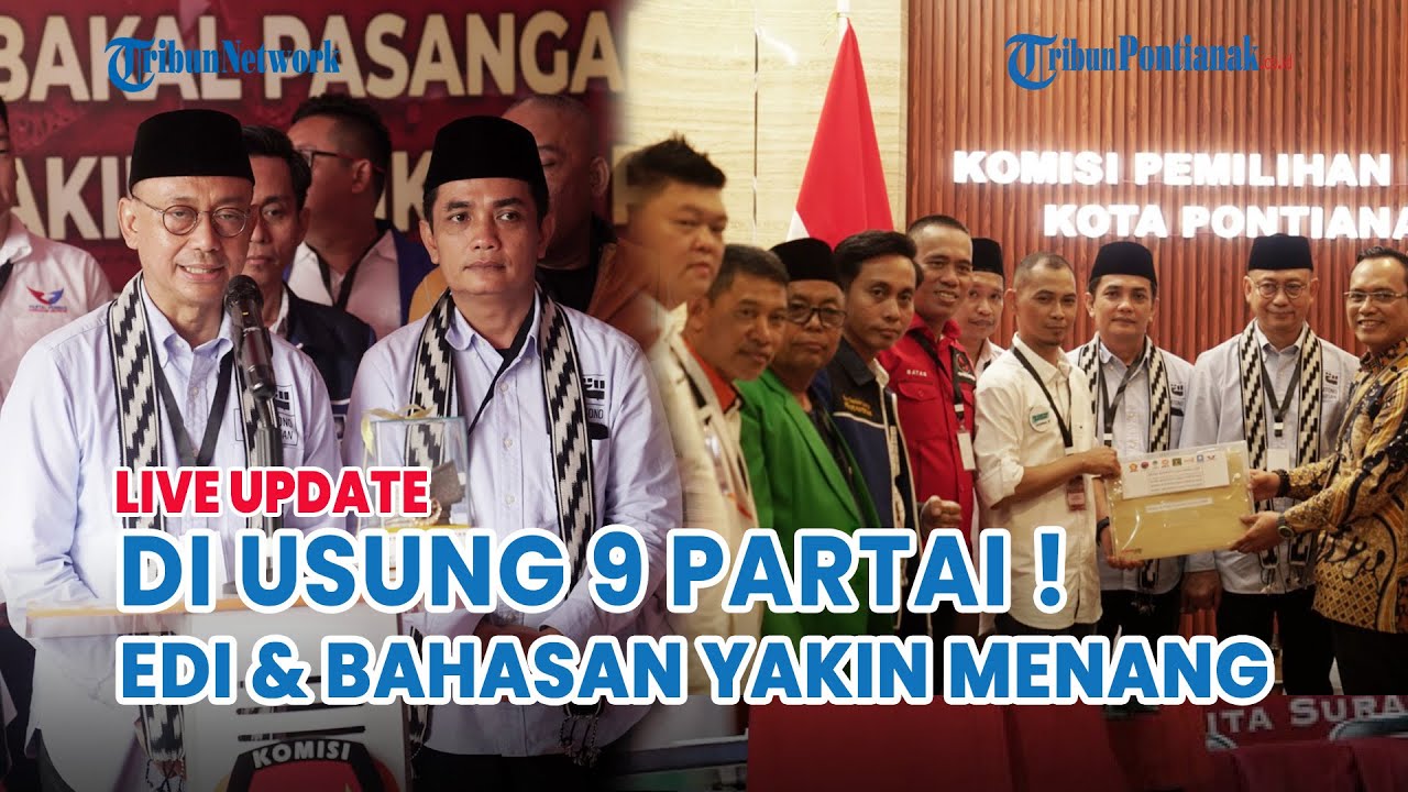 🔴 Edi Kamtono dan Bahasan Yakin Menang Diatas 70%, Di Usung 9 Partai dengan 31 Kursi di Parlemen