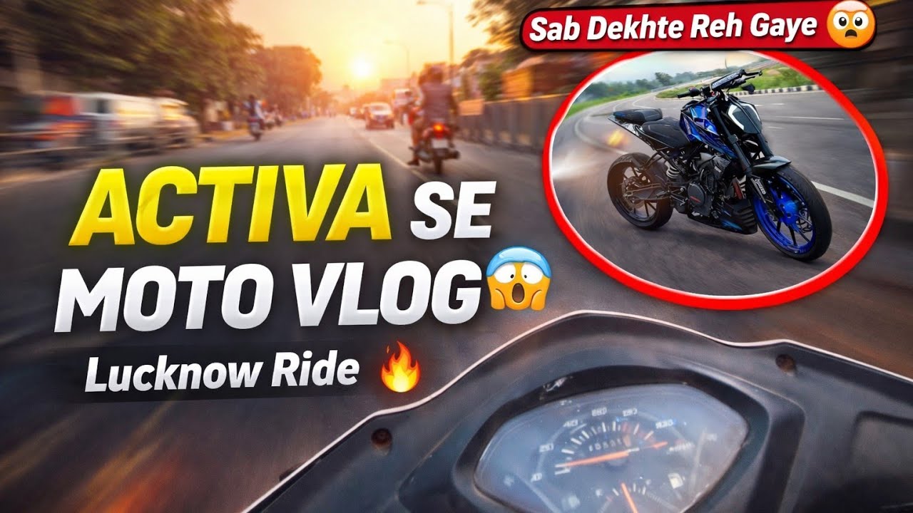 Riding with Activa. !! Lucknow