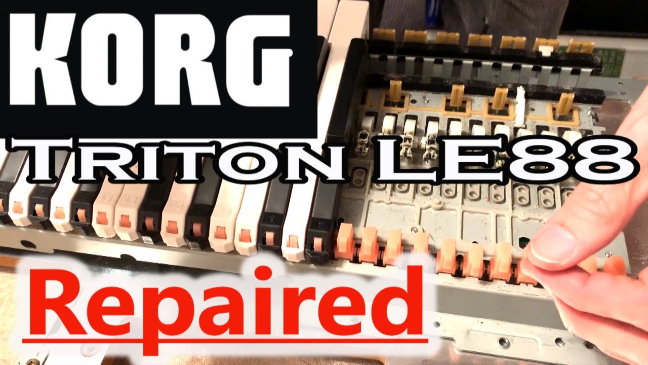 How to repair a keyboard KORG Triton LE 88 key playing at full volume