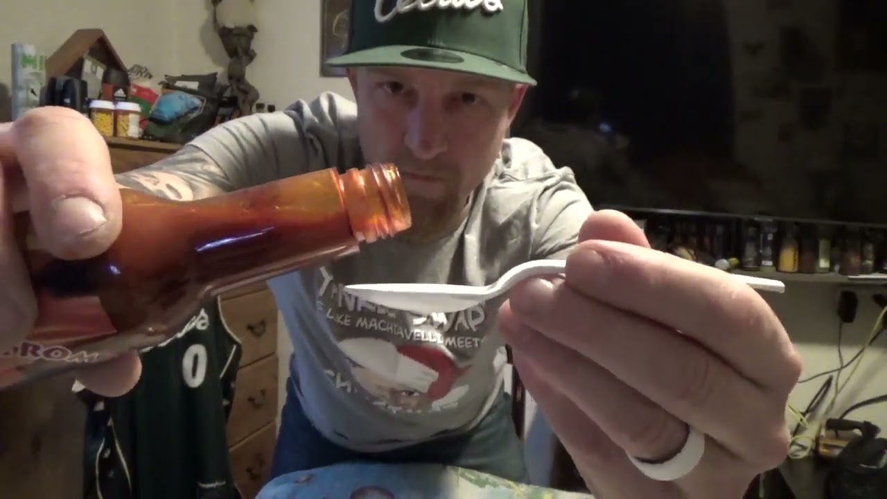 TROMPA DE CHUCHO hot sauce from El Salvador. Very unique and very hot! This one got my attention!