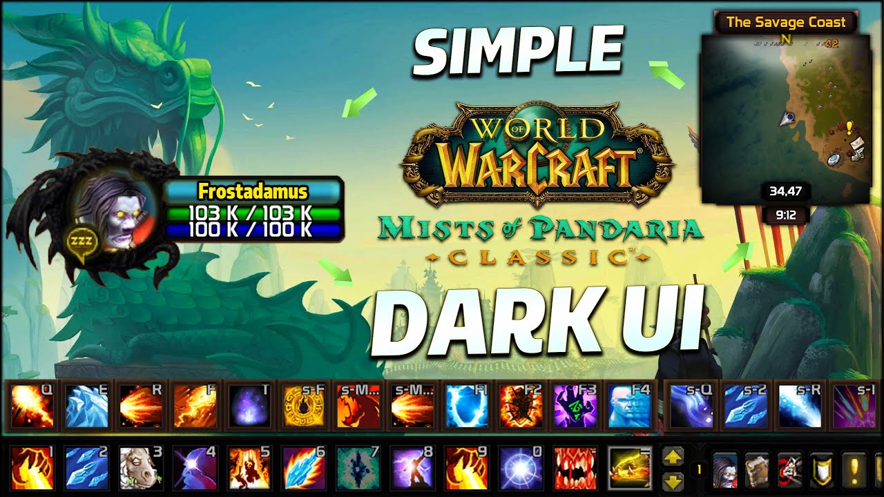 Классический MoP WoW: простой и понятный интерфейс — простая настройка