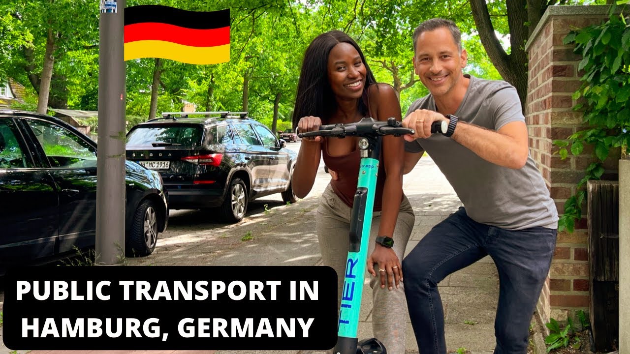 PUBLIC TRANSPORT IN GERMANY, HAMBURG | Interracial couple in Germany| Germany Vlog #germany #travel