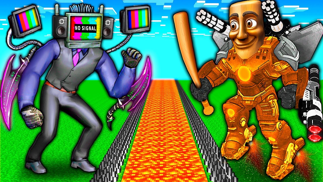 MECHA TITAN TUNG TUNG SAHUR vs SECRET TV MAN TITAN and TV WOMAN vs BRAINROT in MINECRAFT animation