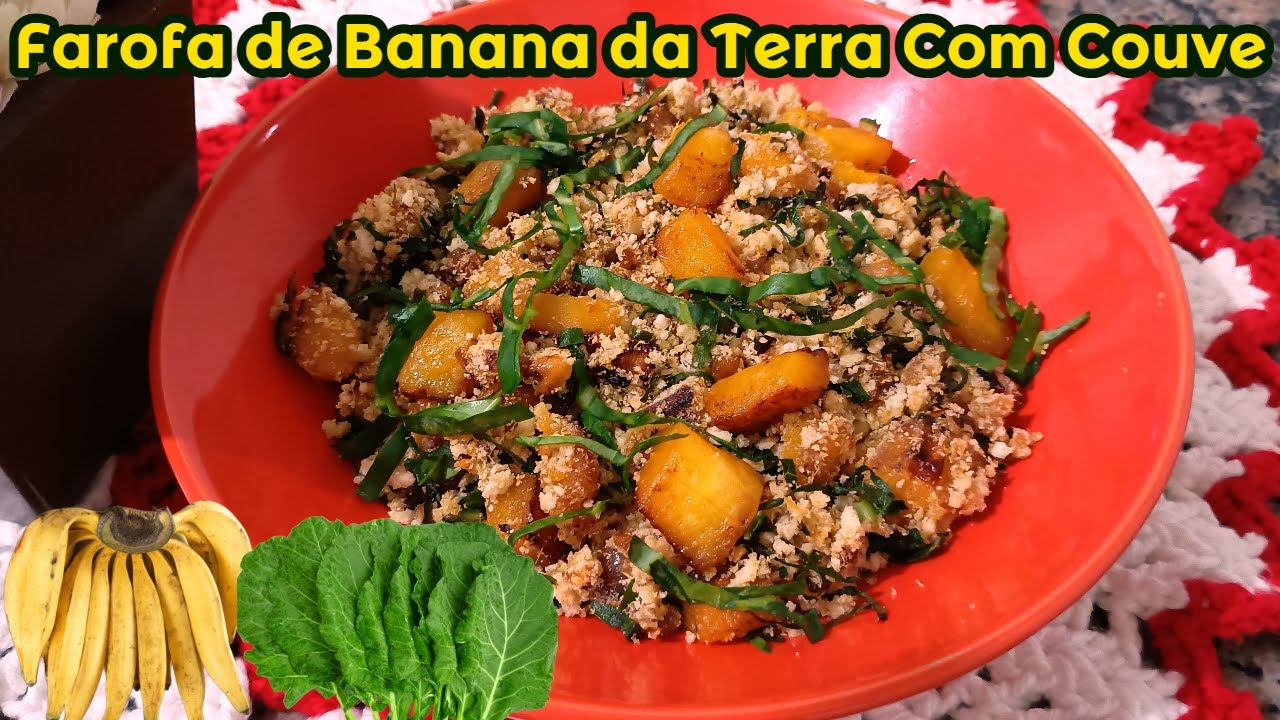 FAROFA DE BANANA DA TERRA COM COUVE - SIMPLESMENTE SENSACIONAL, SÓ FAÇAM! | FUI NA COZINHA