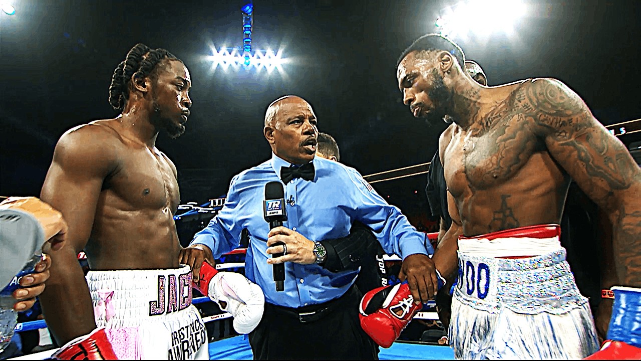 Обзор боксерского поединка: Кейшон Дэвис (США) против Нахира Олбрайта (США).