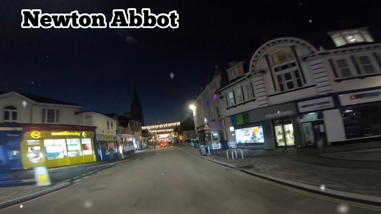 A Matty’s drive with us production 20/12/22 Newton Abbot Christmas night time drive South Devon UK