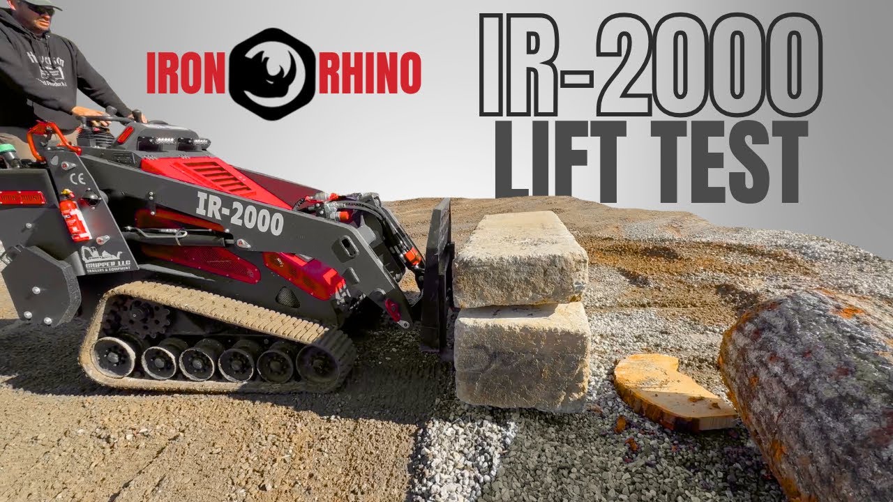 Iron Rhino IR-2000 Mega Mini Skid Steer Lift Test