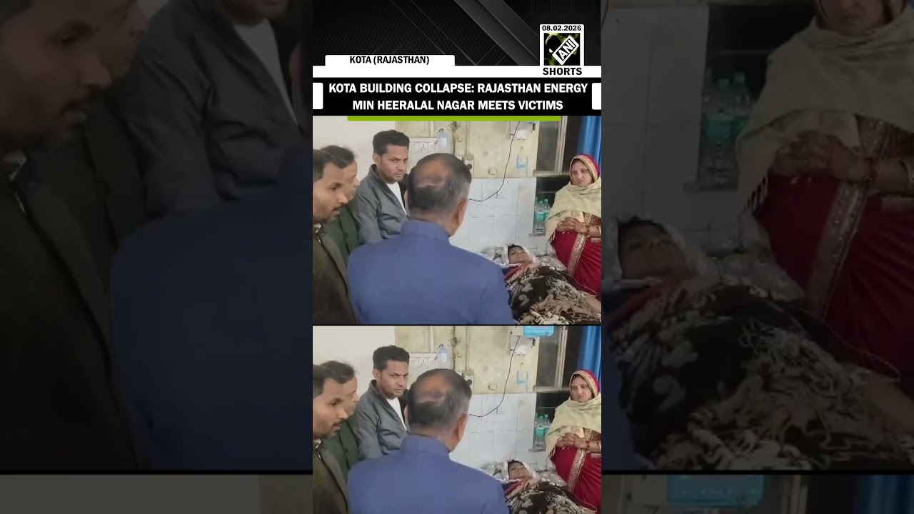 Kota Building Collapse: Rajasthan Energy Min Heeralal Nagar meets victims at Kota Medical College