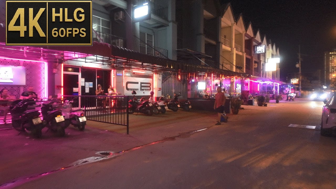 [4K HLG] Soi Bong Koch 8 | GentleMan Clubs | Pattaya | Walking Tube | 20250508
