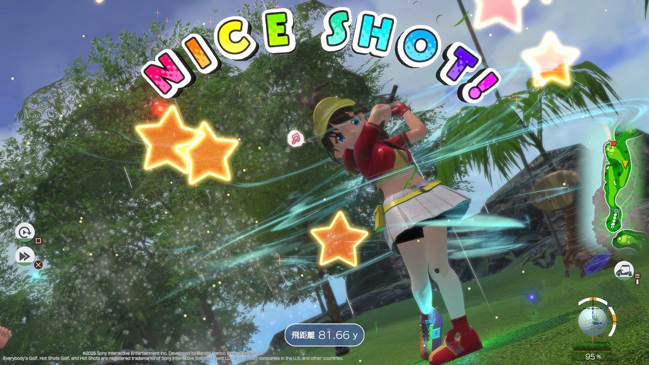 【前編】PS5版【みんなのGOLF WORLD】赤ジャスミンちゃんでプラチナランク。台風直撃スーパーチャンピオンズ。 ＃みんGOLワールド