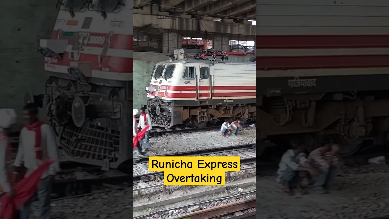 Runicha Express Overtaking In Delhi Jn. Outer