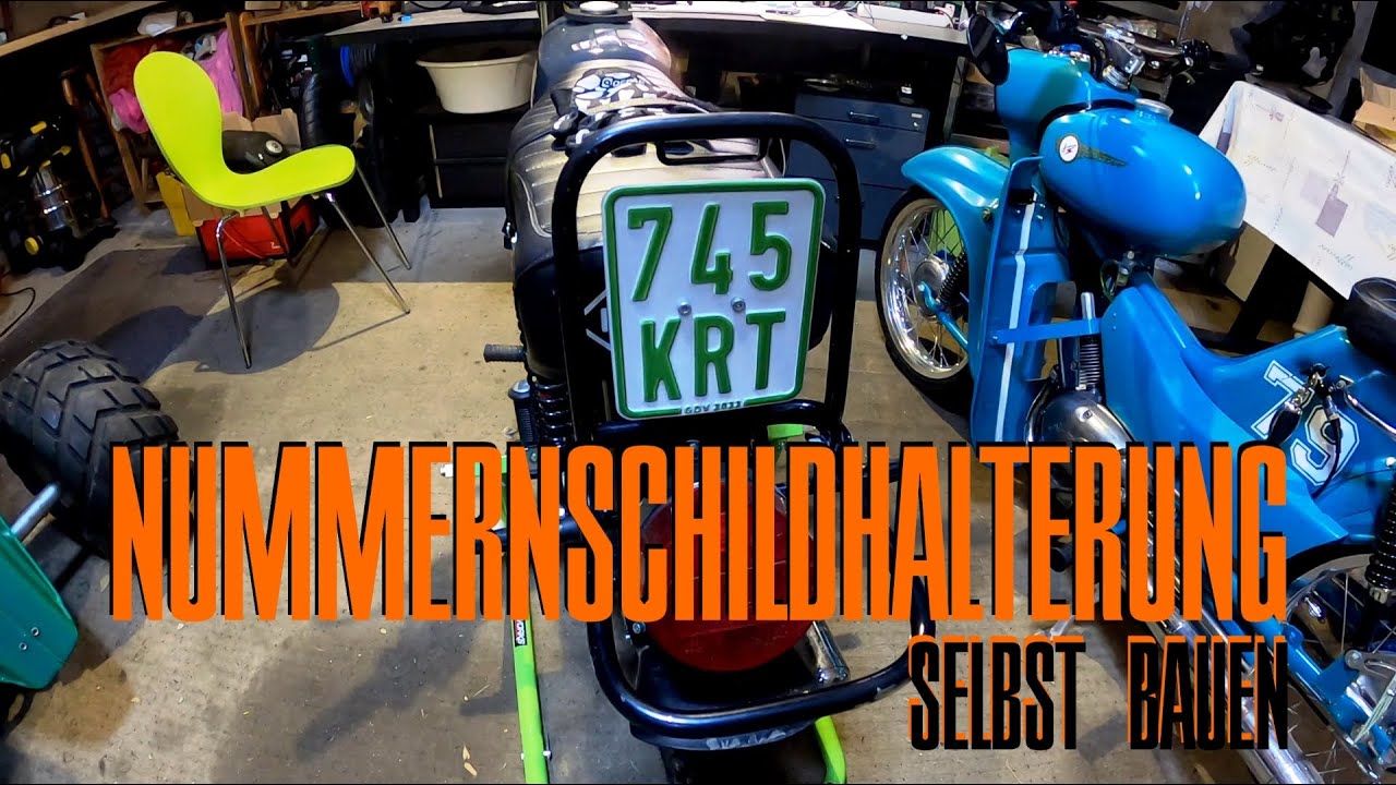 Simson Nummernschildhalterung selbst bauen | Tutorial | Weitere Infos