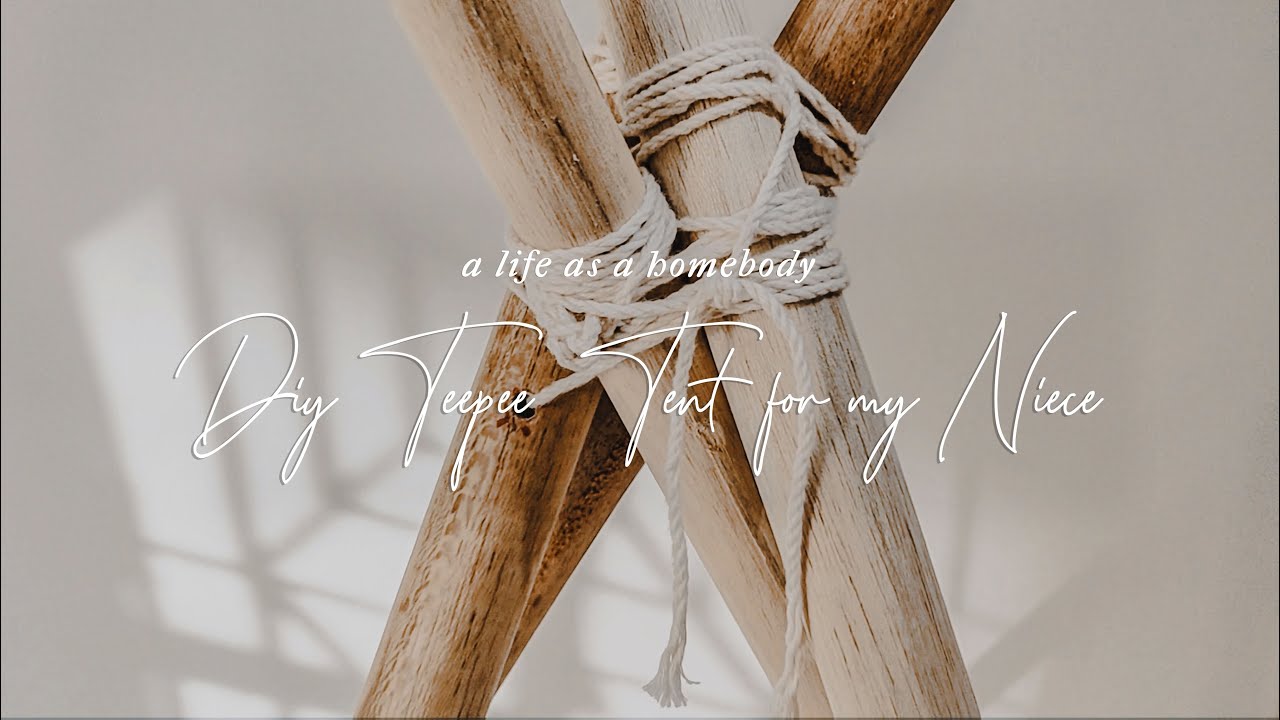 DIY Simple Teepee Tent for my niece during quarantine | Life as a Homebody 🇮🇩 Indonesia