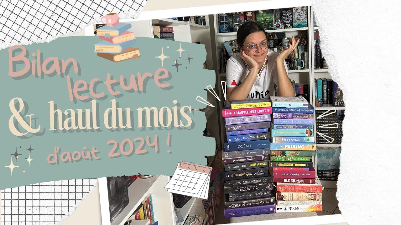 Pour une fois que je reste raisonnable : découvrez mon haul / bilan du mois d'août ! 📚🤌