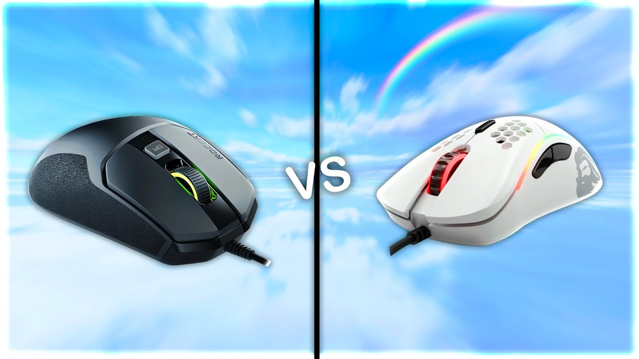 Glorious Model D против Roccat Kain 100 (сравнение мышей)