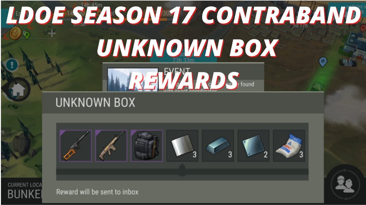 LDOE Contraband Unknown Box Rewards Spend 7500 Points (Season 17) - Last Day on Earth: Survival