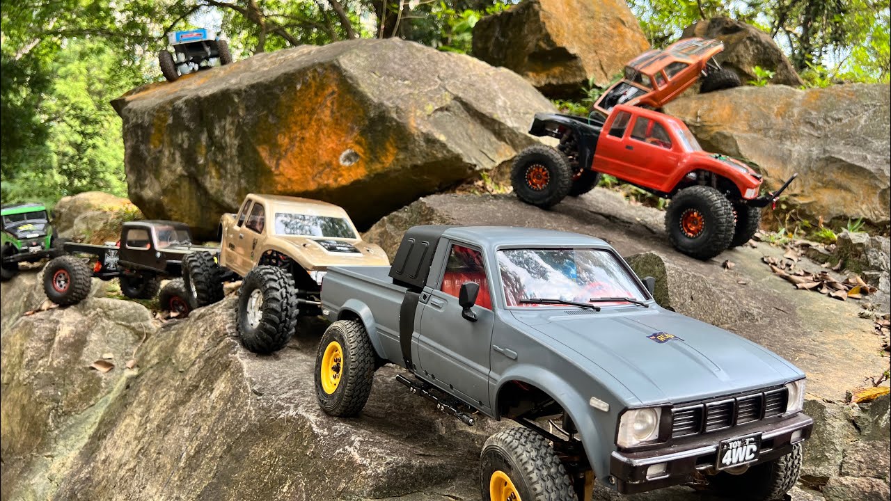 Awesome crawling meetup at Little Guilin Park LCG & Hardbody 1/10 Scale 4x4 RC Crawler Extreme