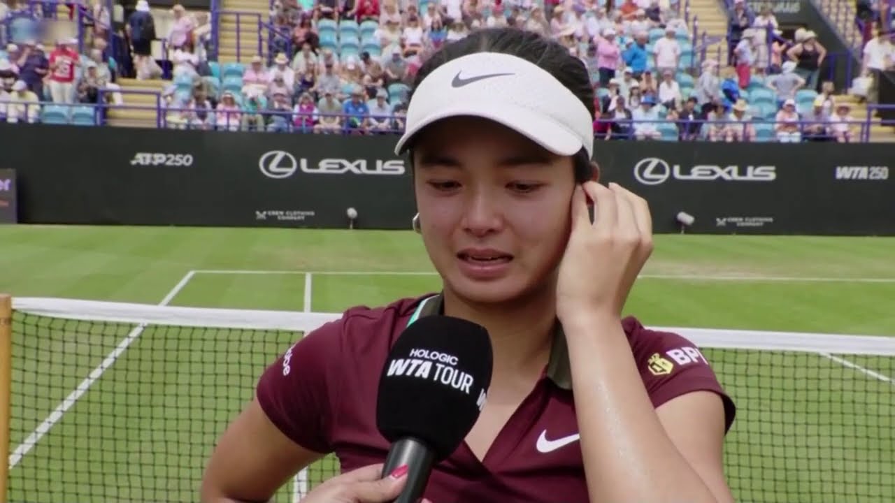 Alex Eala emotional interview after Semi-Final win at 2025 Eastbourne Open