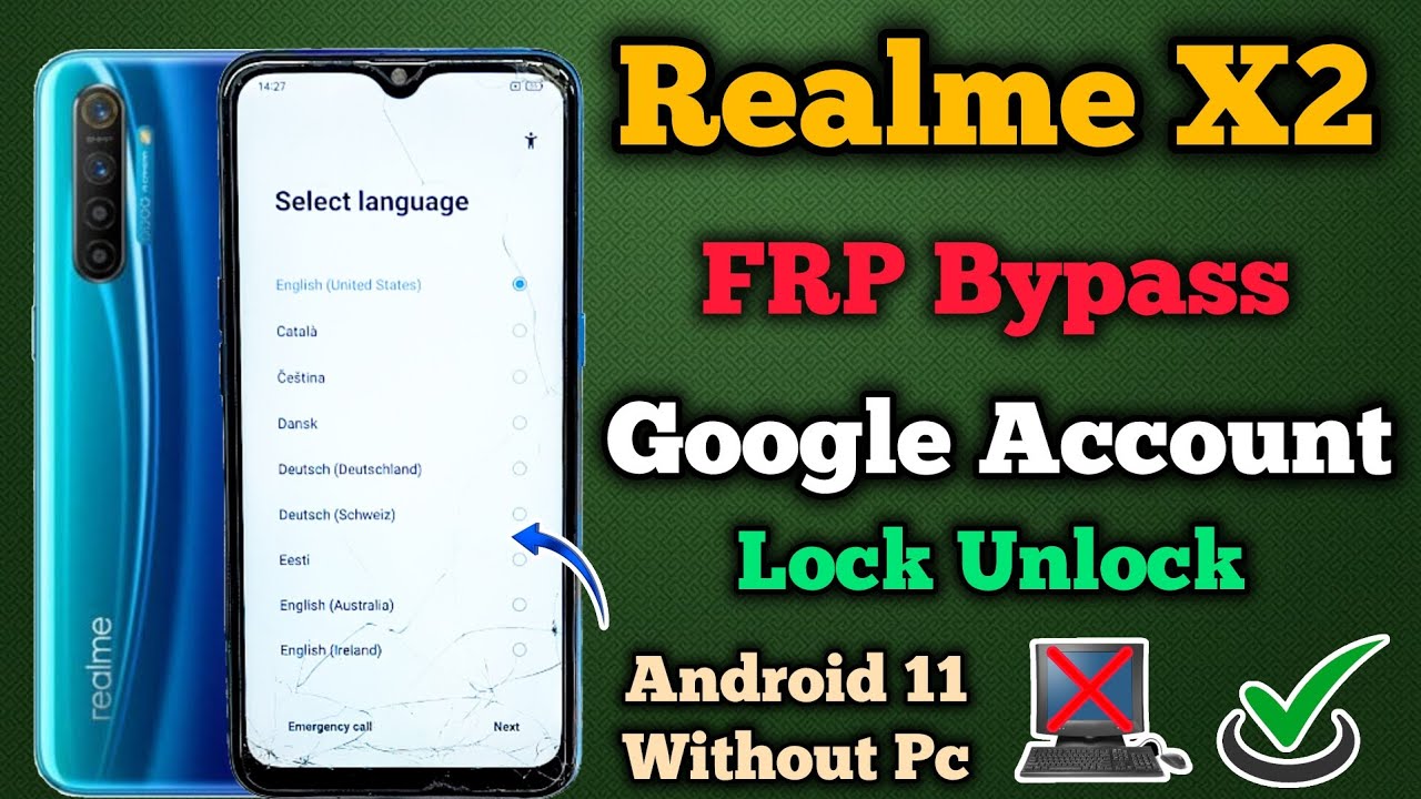 Realme X2 RMX1992 || FRP Bypass || Google Account Unlock || Android 11 || Without Pc || New Method.