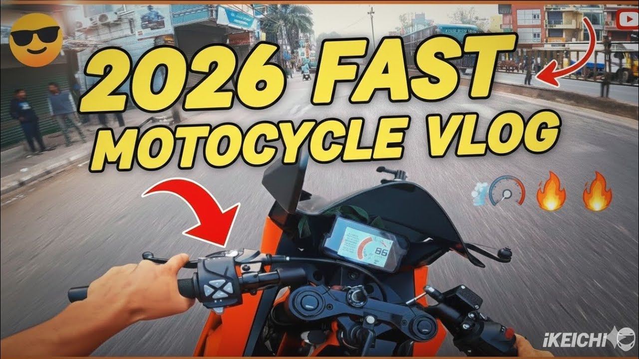 2026 start now 🫵 fast Moto Vlog hyper ride 😱 full speed 🔥