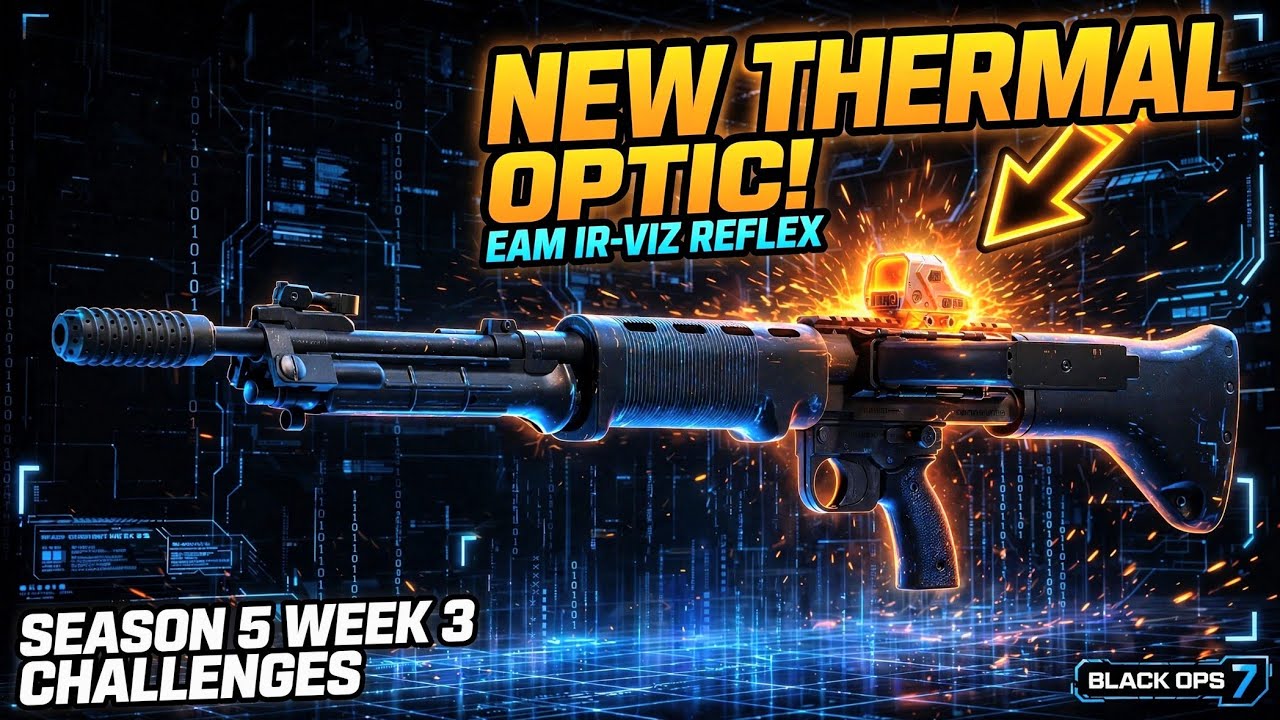 Season 5 Week 3 Challenges Unlocks a Thermal Optic?? Let's get it! - BO7 Zombies