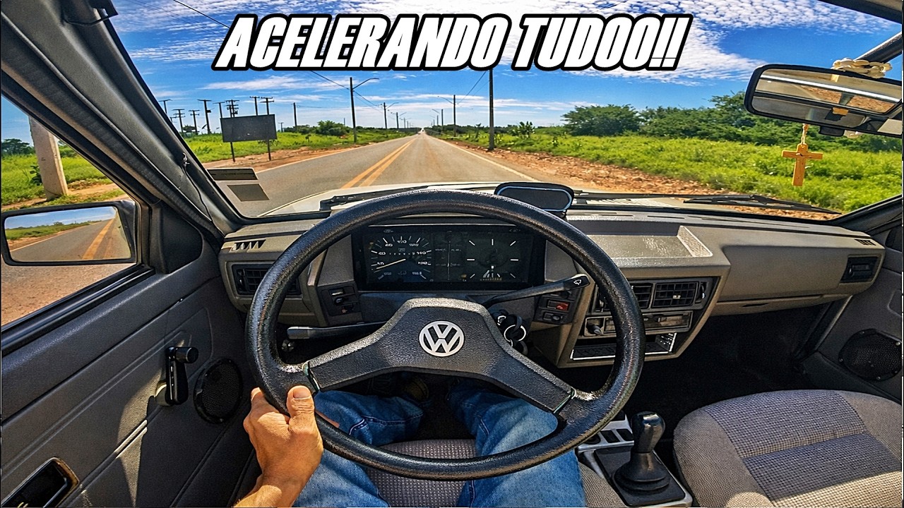 ACELERANDO TUDO E O GOL QUADRADO CHT MORREU NA BR-030 DO NADA! 🚗💨
