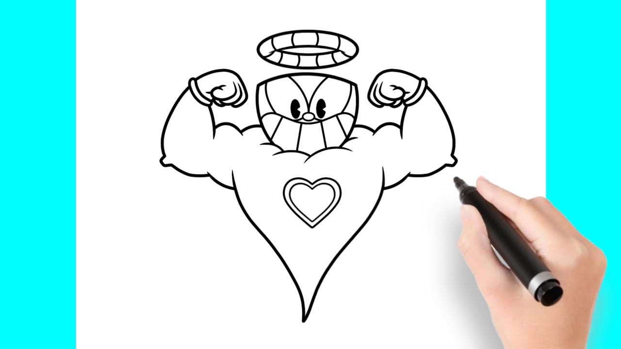 Como Desenhar o Cuphead Fantasma - How to Draw Cuphead Ghost - Cómo dibujar el Fantasma de Cuphead
