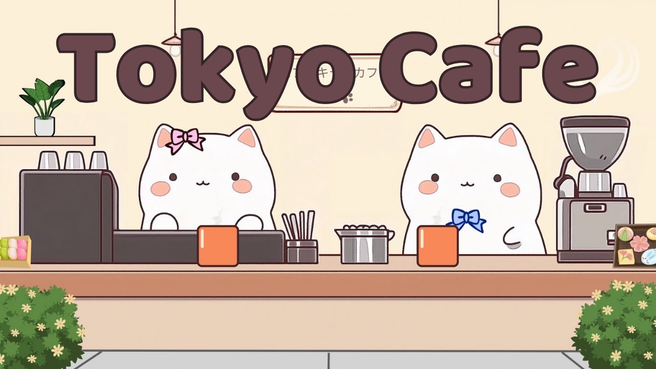 Cozy Cafe Vibes ☕ 2 Hours Chill Beats 🎧 Cute & Calm Music 🍰 Start Your Day Gently
