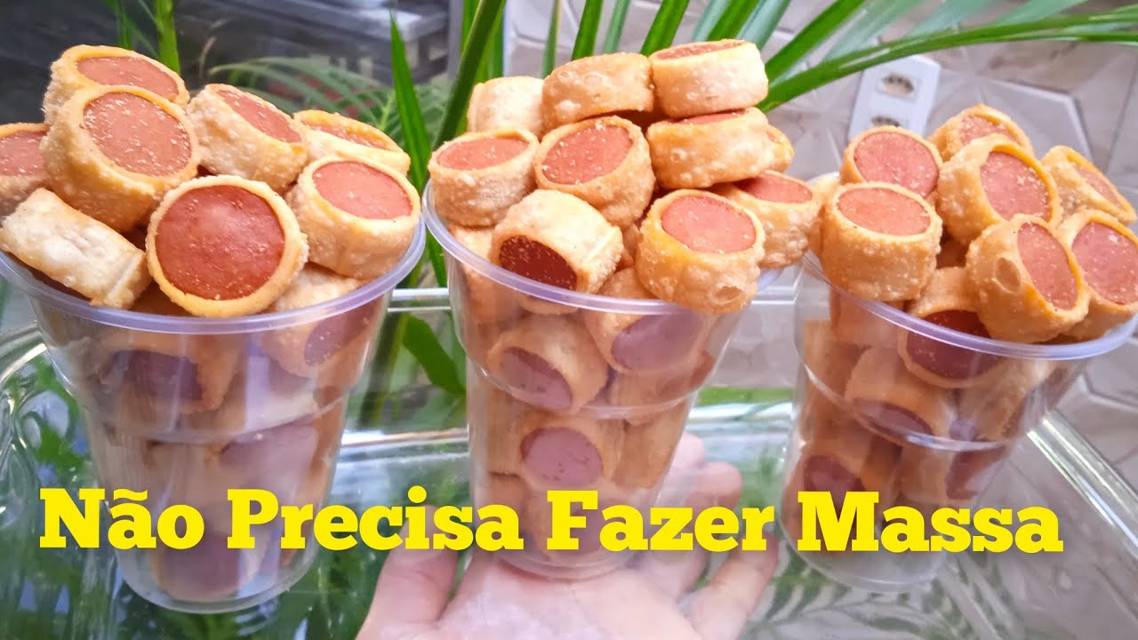 Como Ganhar Dinheiro Com Salgados De R$0,60 Centavos No Copo/ Não Precisa Fazer Massa!