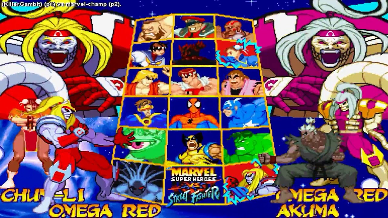 Marvel Super Heroes Vs. Street Fighter (KillerGambit) vs marvel-champ