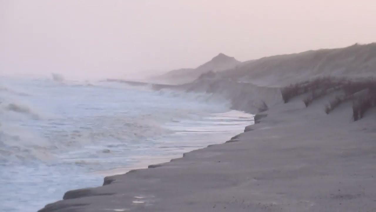 Sturmflut auf Langeoog am 30. Januar 2022
