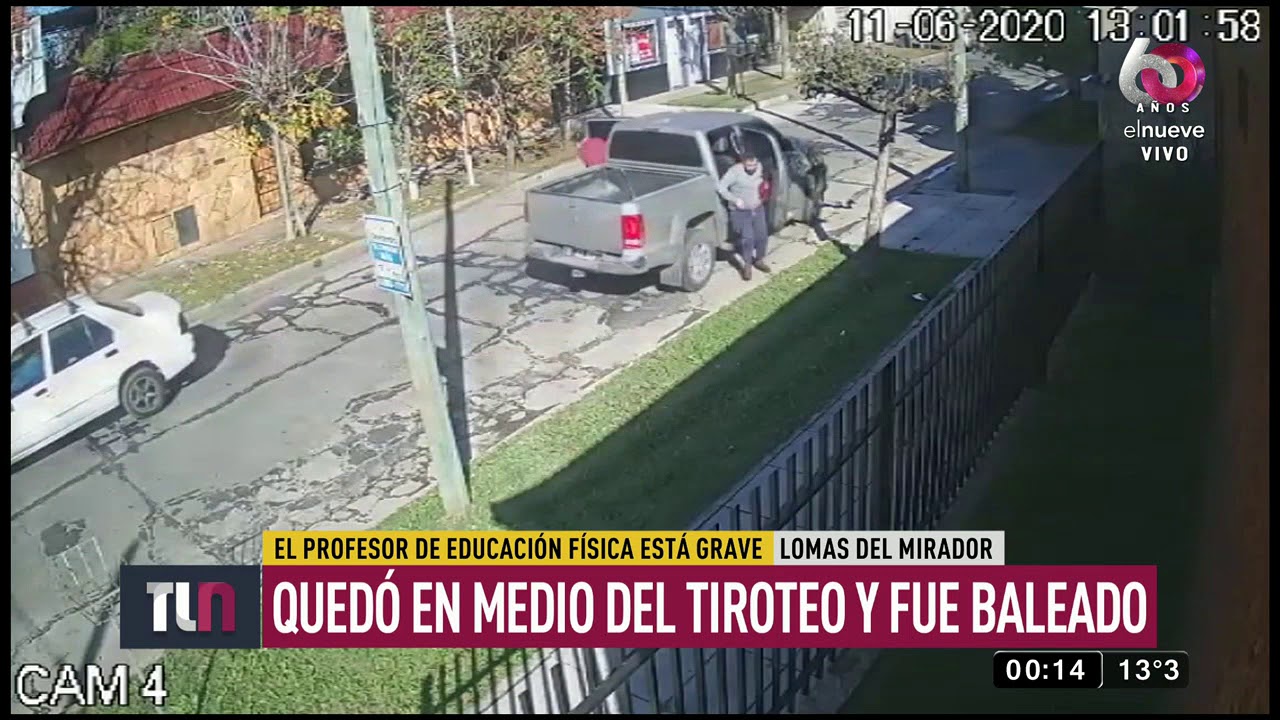 Profesor quedó en medio de tiroteo y fue baleado