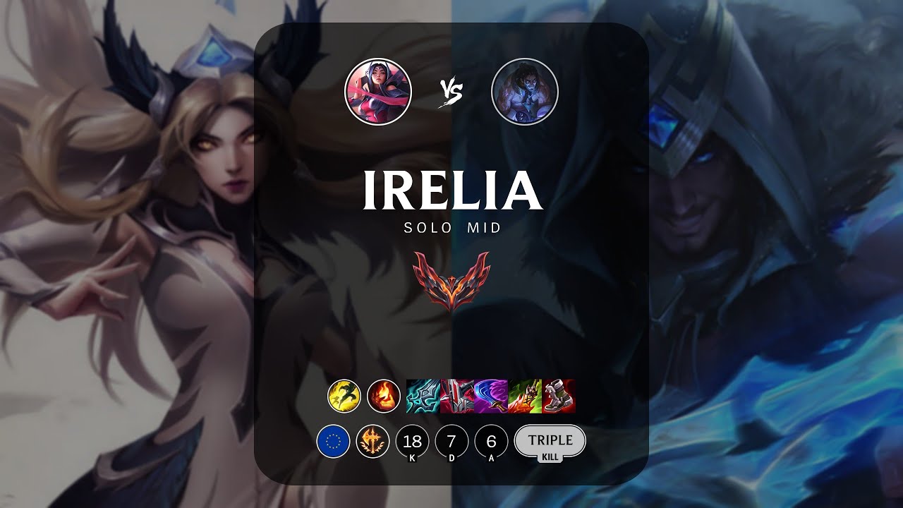 Irelia Mid vs Sylas - EUW Grandmaster Patch 13.7