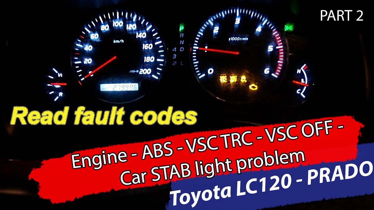 Коды OBDII - Toyota Land Cruiser / PRADO 120 + GX470 - Двигатель - ABS - VSC TRC - VSC OFF - Car ...