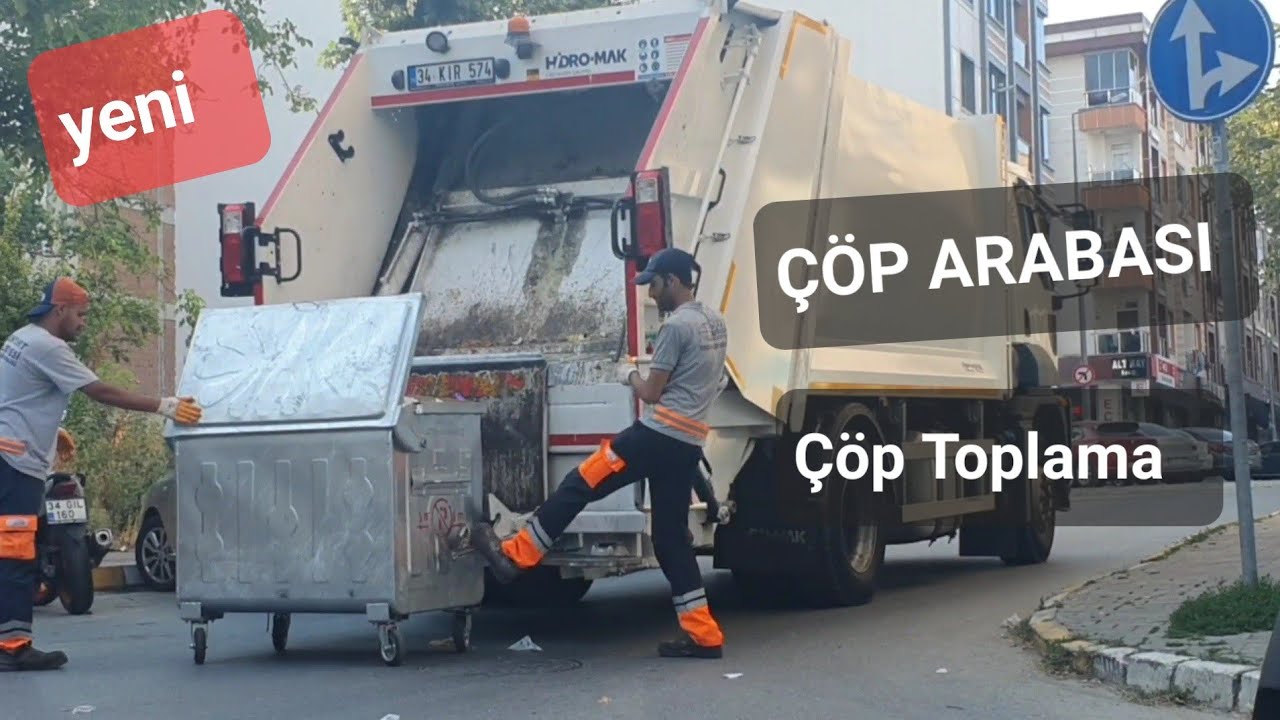 🧹ÇÖP TOPLAMA ARABASI  KAMYONU #kamyon  #kepçe #dozer #copcu #copyrightfree