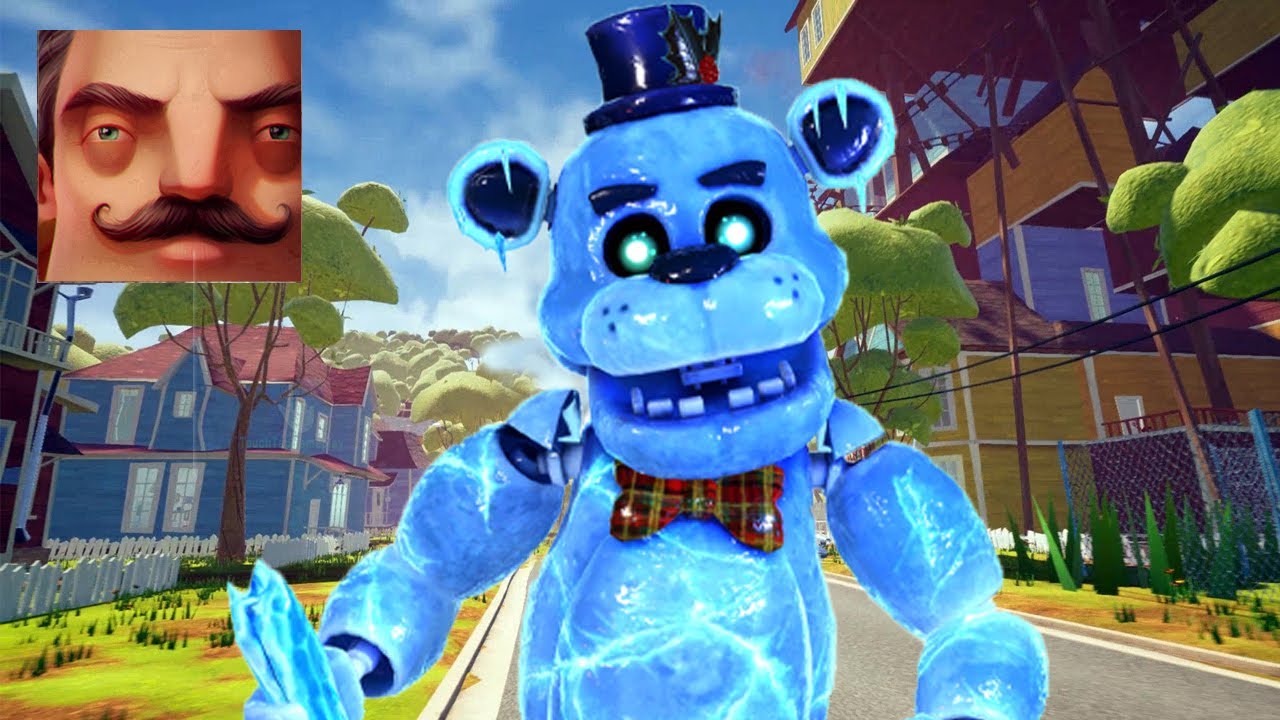 Hello Neighbor Winter - but Neighbor Fast Freddy Frostbear Act 4