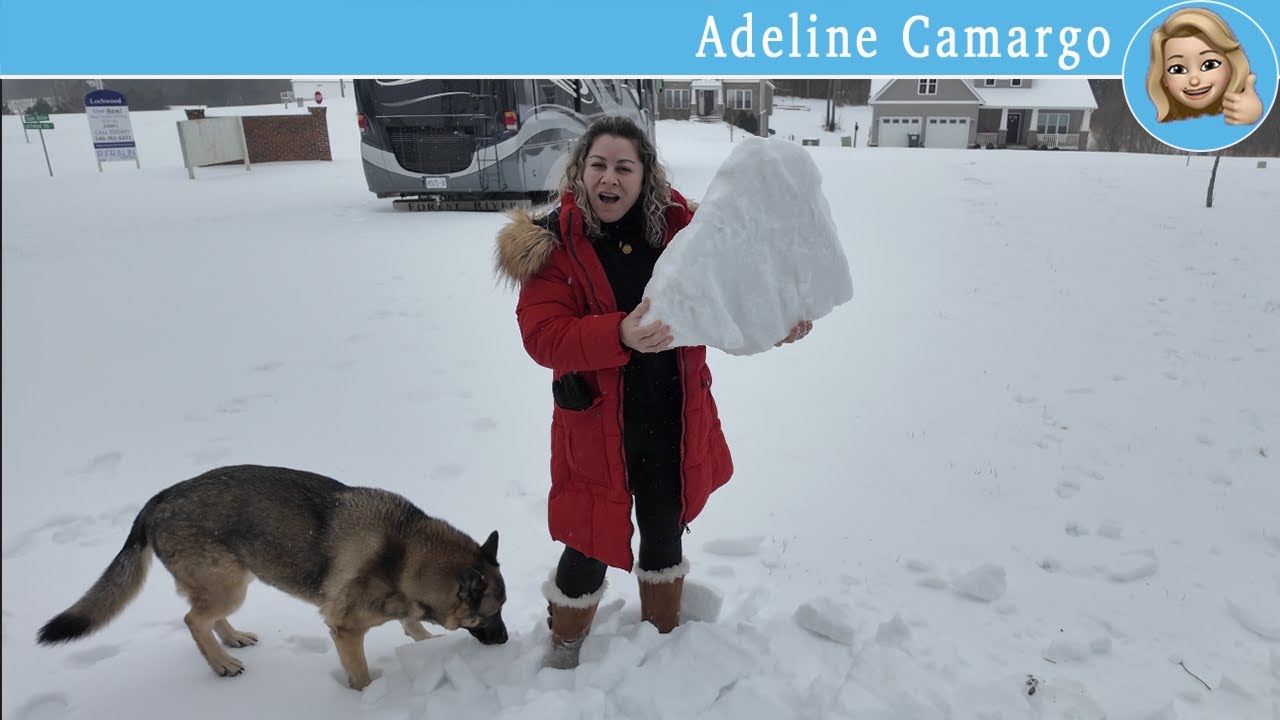 Neve granulada mudou tudo e deu trabalho o dia inteiro @AdelineCamargo