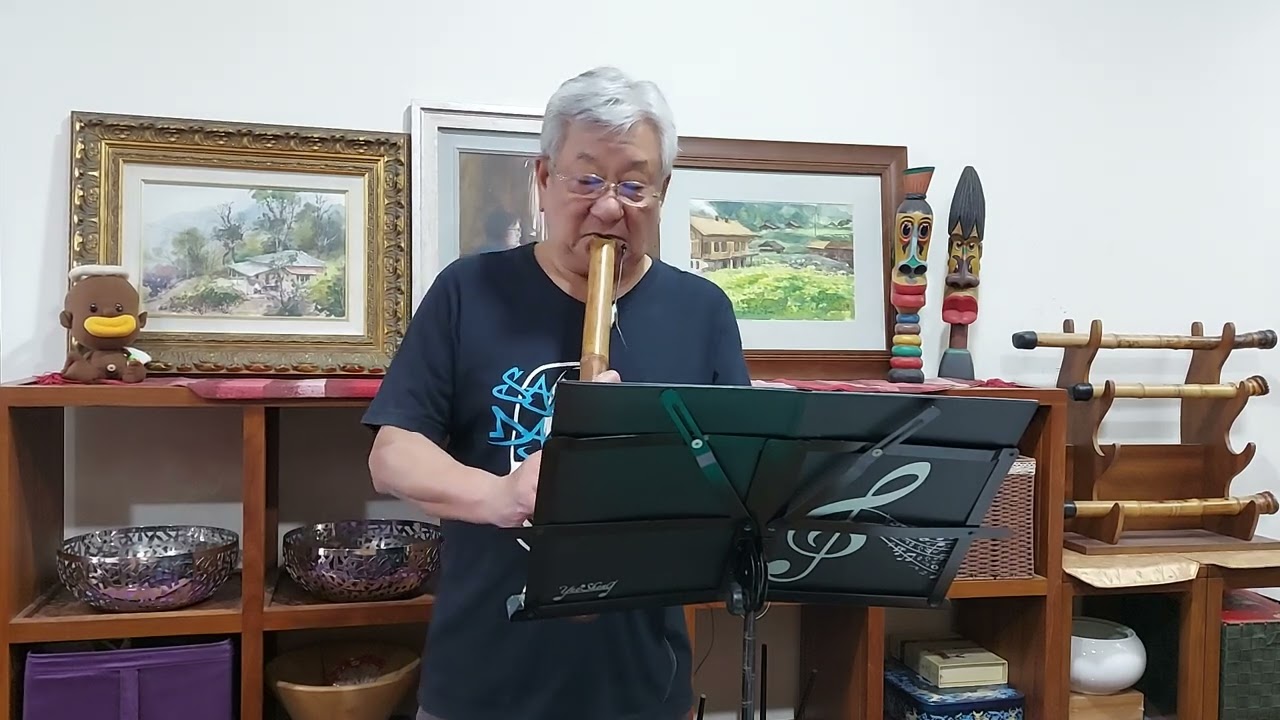 來自大武山的聲音---校長尺八....喧嘩富士(台曲:爸爸我時常想你)(F)