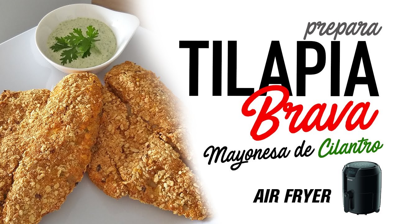 Cómo hacer TILAPIA APANADA o EMPANIZADA en la #AirFryer | NO VAS A QUERER COMERLA DE OTRA MANERA
