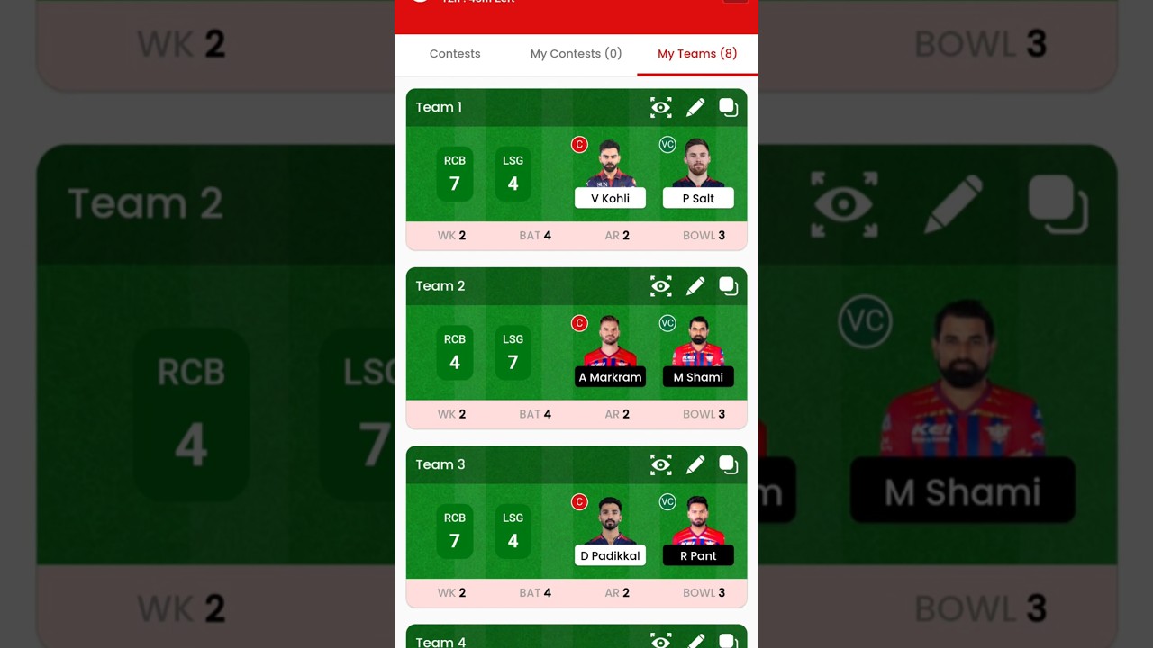 RCB vs LSG Dream11 Prediction| RCB vs LSG Today Match Prediction| IPL 2026 Match 23