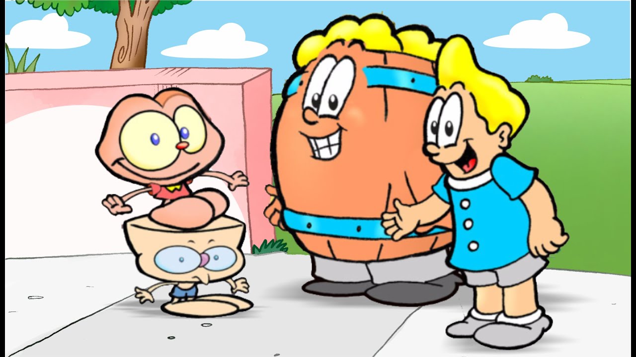 Barril e Rafa com Mongo e Drongo - Desenho com Minions