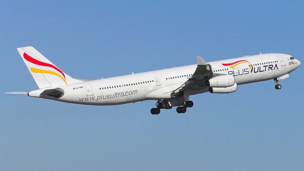 [FullHD] RARE! | PlusUltra A343 (EC-MQM) Departing out of Rome Fiumicino!