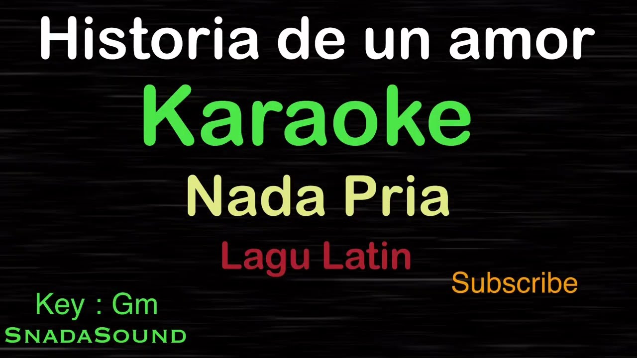 HISTORIA DE UN AMOR-Lagu Latin|KARAOKE NADA PRIA ​-Male-Cowok-Laki-laki@ucokku