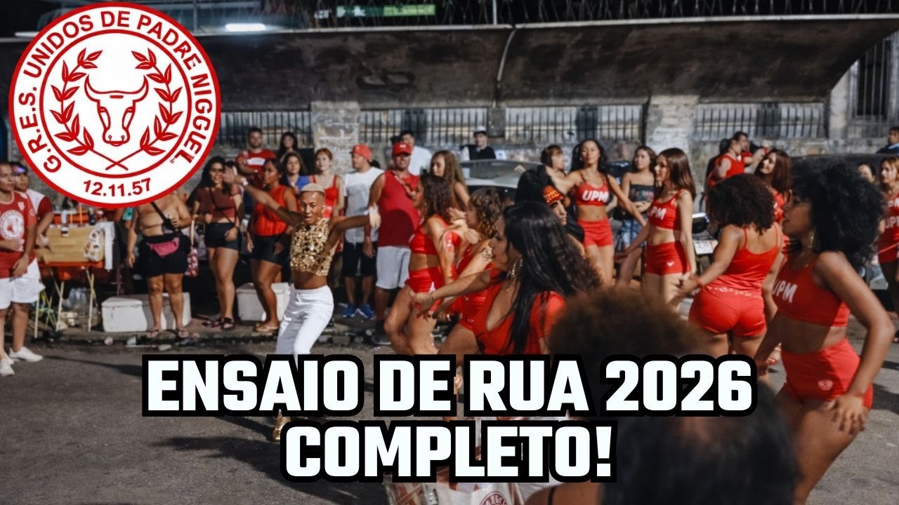 🔴 SENSACIONAL!! UPM 2026 | Ensaio de Rua da Unidos de Padre Miguel COMPLETO para o CARNAVAL 2026.